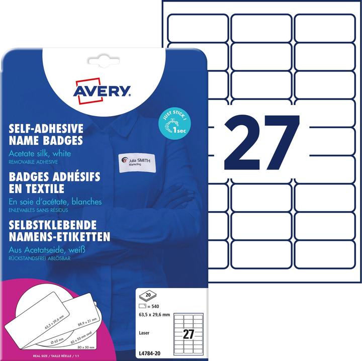 Produktbild Avery Namens-Etiketten