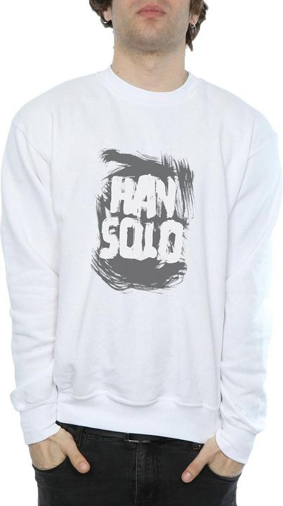 Actual product image Star Wars Mens Han Solo Text Sweatshirt (XL)