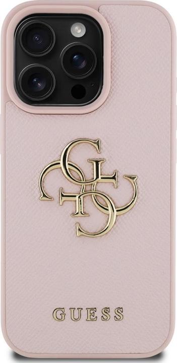 Image du produit Guess Hardcase PU Grained Big 4G and Classic Logo Case for iPhone 16 Pro Max 6,9" Pink (Apple iPhone 16 Pro Max)