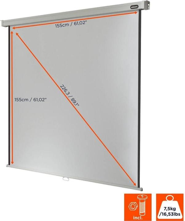 Produktbild Celexon Rollo Professional, Leinwand, 1:1 (87.68", 1:1)