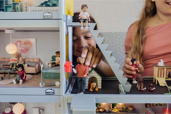 Produktbild Micki Lundby Set Garten + Hundehütte