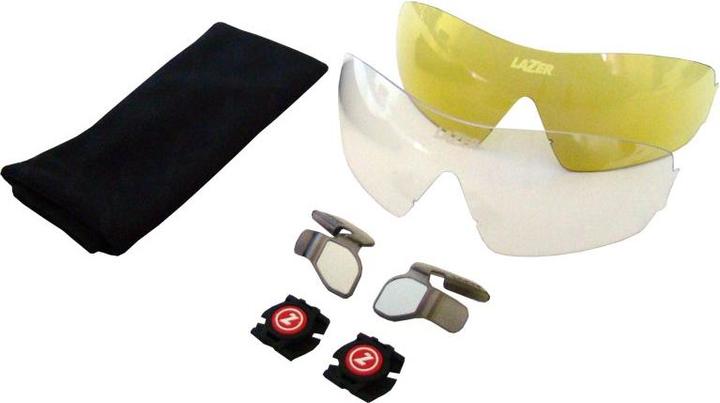 Image du produit Lazer Sport ERROR:#N/A Ckz0122 Pièces de vélo, standard, Triple Lens Pack (Blanc, Lucide, Historique de la fumée, miroir jaune-bleu)