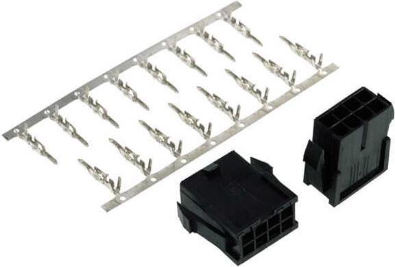Actual product image Phobya VGA Power Connector 8Pin female, 2 pieces