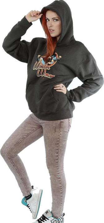 Immagine prodotto Wonder Woman Felpa con Cappuccio Distintivo Donna (L)
