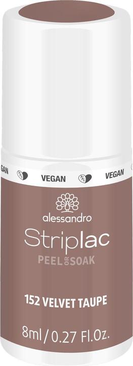 Produktbild Alessandro Striplac Peel or Soak - Velvet Taupe (152 Velvet Taupe, Farblack)