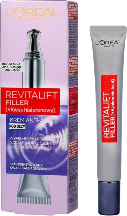 Immagine prodotto L'Oréal Paris L'Oréal Revitalift Filler (HA) crema occhi 15ml (Gel, 15 ml, Giorno + Notte)