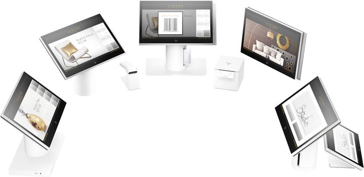 Actual product image HP Engage One AIO i5-7300U () RAM SSD WLAN bgn+BT 4.0 500nit Stand Adv. I/O Base Win10IoT