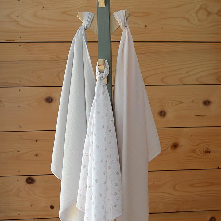 Produktbild Beaba 3er Pack BIO Mulltücher (39.40 cm, 70 cm)