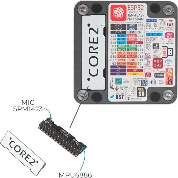 Actual product image M5Stack ESP32 Core 2