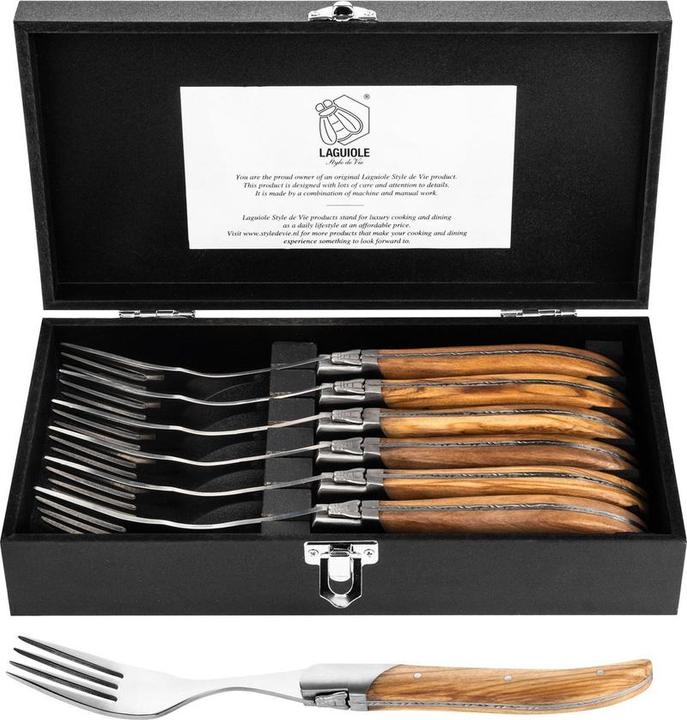 Laguiole Laguiolstil de Vie Forks Luxuslinie (6 Stück, Gabel)