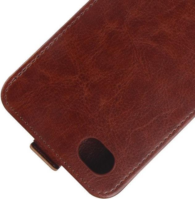 Produktbild MU Classic Leder Flip Cover mit Visitenkartenfach (LG Q6+, LG Q6)