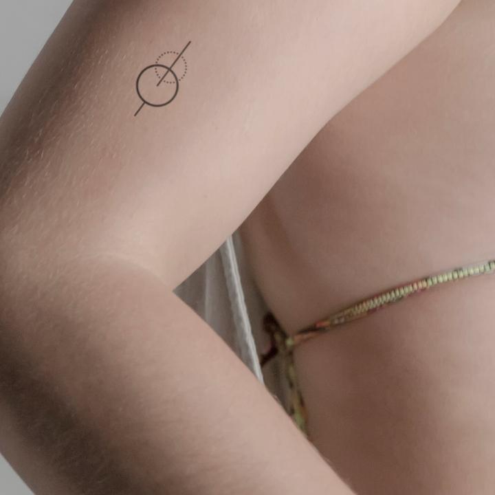 Immagine prodotto minink Tatuaggio temporaneo - cerchi su una linea