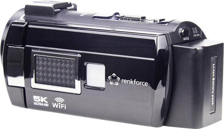 Actual product image Renkforce RF-DV-200 Camcorder 5K 7.6 cm 3 Zoll 8 Megapixel Schwarz