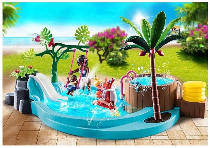 Productafbeelding Playmobil Kinderzwembad met whirlpool (70611, Playmobil familieplezier)