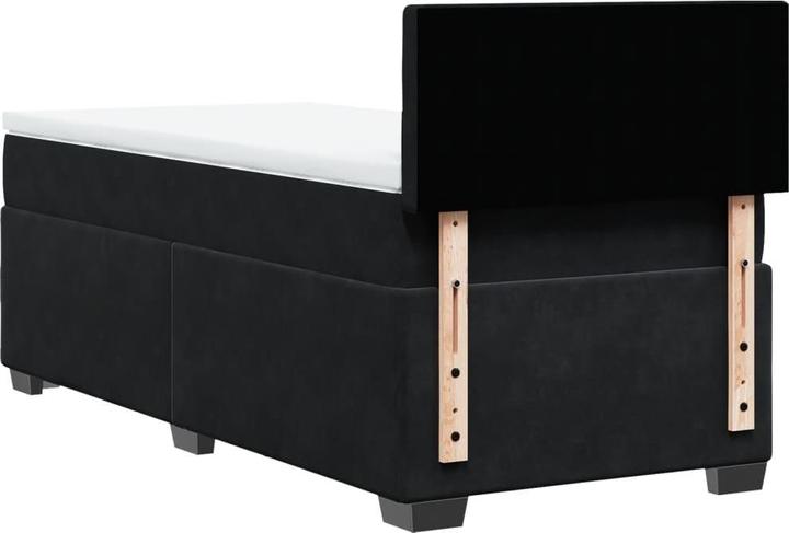 Image du produit VidaXL Bo x lit de saut avec matelas 90 x 190 cm velours (90 x 190 cm, 90 x 190 cm)