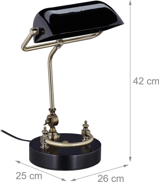 Produktbild Relaxdays Bankerlampe (E27)