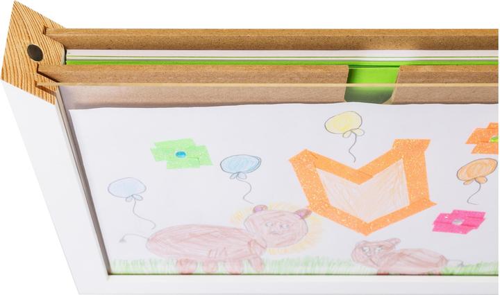 Immagine prodotto Cocon Bilderrahmen für Kinderzeichnungen 35 x 26 x 5 cm, Weiss (A4)