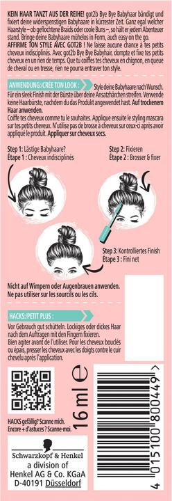 Actual product image Got2b Babyhaar Bändiger Bye Bye Babyhaar 16ml