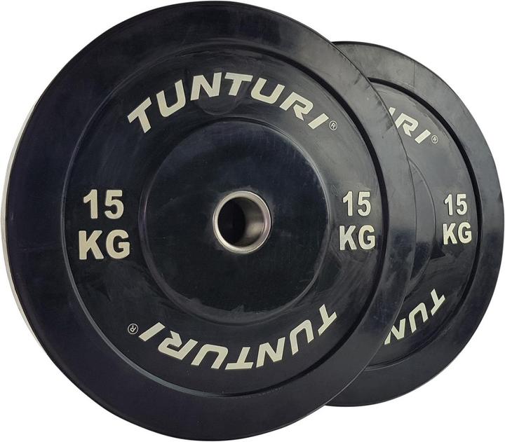 Immagine prodotto Tunturi Bumper Plate Hantelscheiben 50 mm 15 kg (1 x 15 kg)