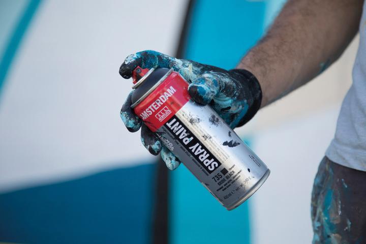 Actual product image Amsterdam Spray paint (Titanium white, 400 ml)