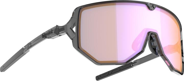 Shiny transparent noir-orange