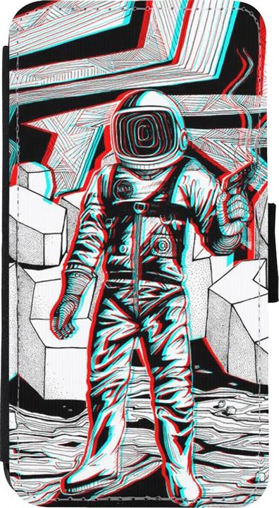 Actual product image PhoneLook Coque Wallet noir Anaglyph Astronaut (Apple iPhone XS Max)
