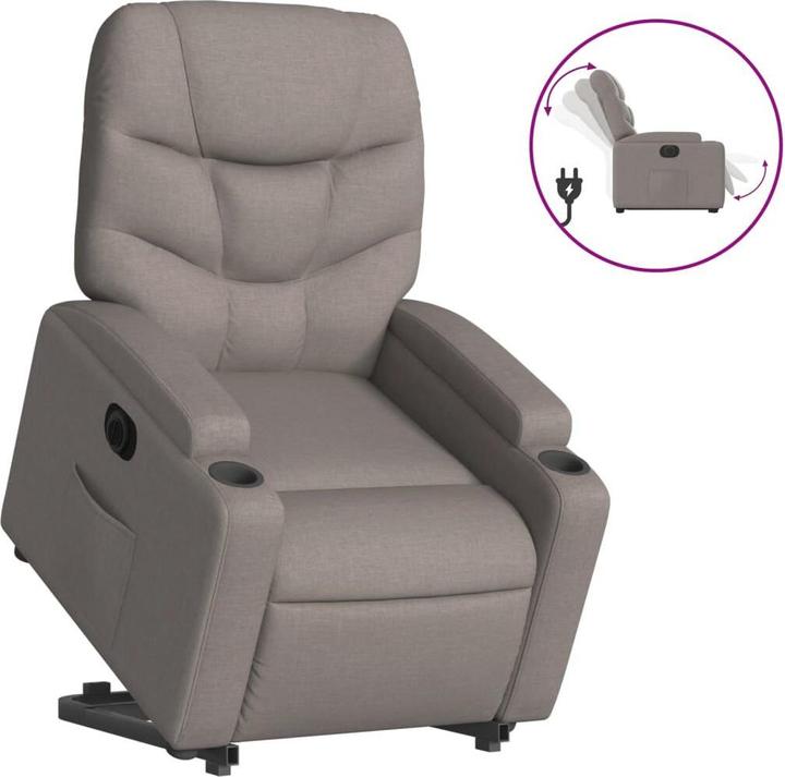 Immagine prodotto VidaXL Reclinabile con ausilio elettrico in tessuto