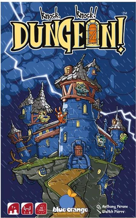 Actual product image Blue Orange BLOD0079 - Knock! Knock! Dungeon!, Card Game, for 1-6 Players, Ages 7+ (Spanish)
