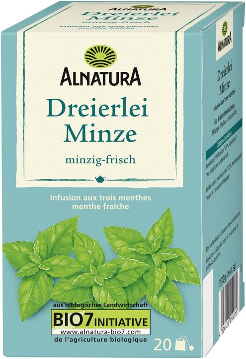 Immagine prodotto Alnatura Tè triplo alla menta biologico 20 pezzi 30g (30 g)