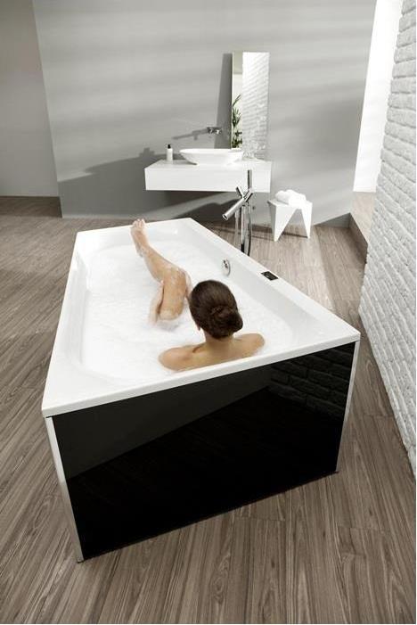 Produktbild Hoesch Trapez-Badewanne THASOS 1750x1100x490mm re we (280 l, 175 cm, 110 cm)