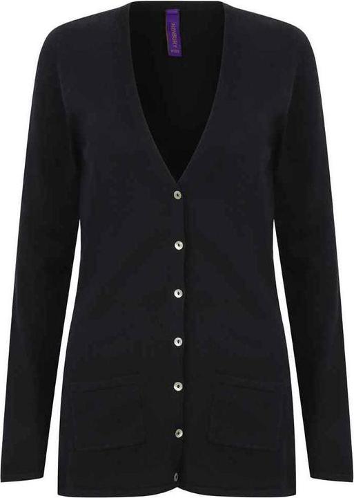 Image du produit Henbury Cardigan à col V en coton acrylique pour dames et messieurs (40 D)