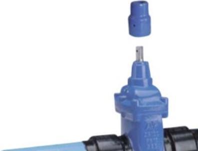 Actual product image AVK Skyde valve 110mm. - PN10. med Safetech PE100RC-rørender