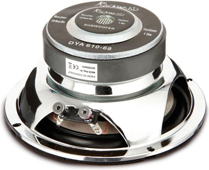 Produktbild Rockwood 165mm SubWoofer 150 W 4 Ohm mit Aluminiummembrane (1 Stk.)