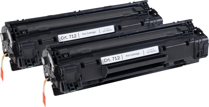 Produktbild Tonerfabrik Komp. Toner Crt. 712 DuoPack (BK)