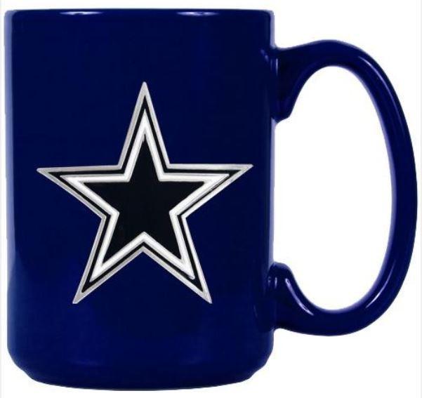 NFL Dallas Cowboys Tasse Metall Team Logo 400ml (400 ml)