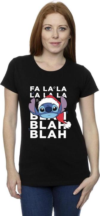 Produktbild Disney Lilo And Stitch Christmas Blah Blah Blah TShirt (L)