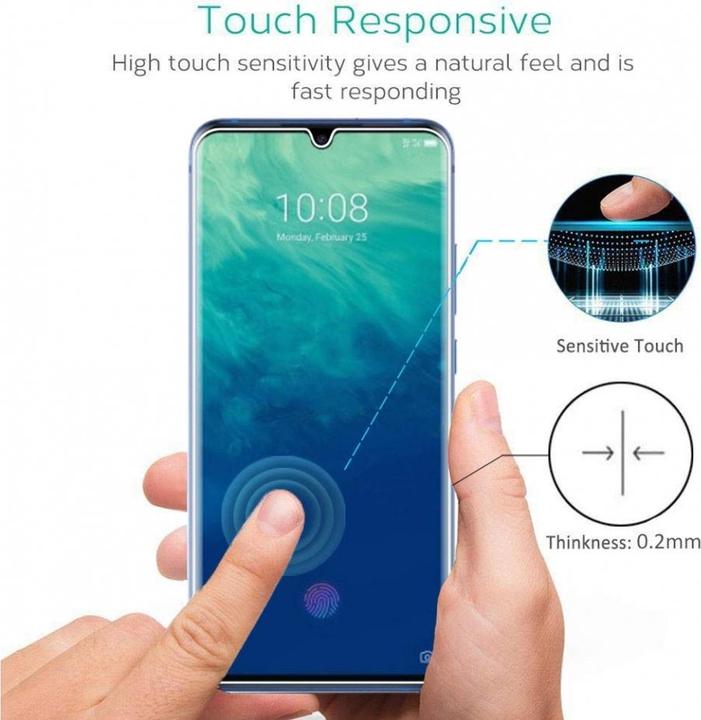Produktbild Screenguard ZTE Axon 10 Pro Panzerglas Schutzfolie Case Friendly Design (1 Stück, ZTE Axon 10 Pro)