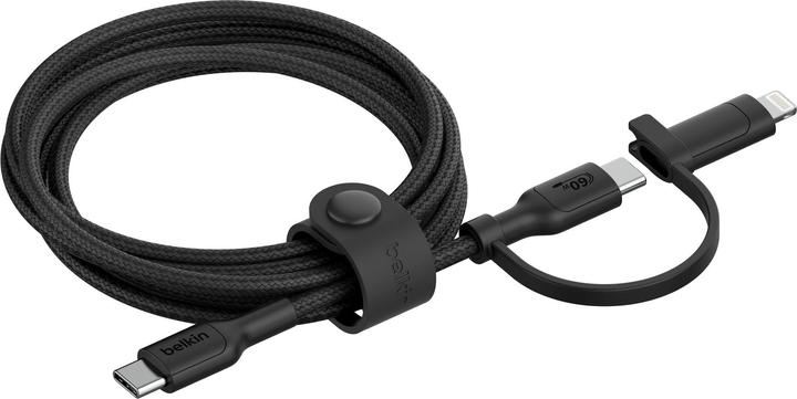 Immagine prodotto Belkin BOOST CHARGE 2-in-1 cavo USB-C/Lig.1.5m sw.CAC003hq1.5MWH (1.50 m, USB 2.0)