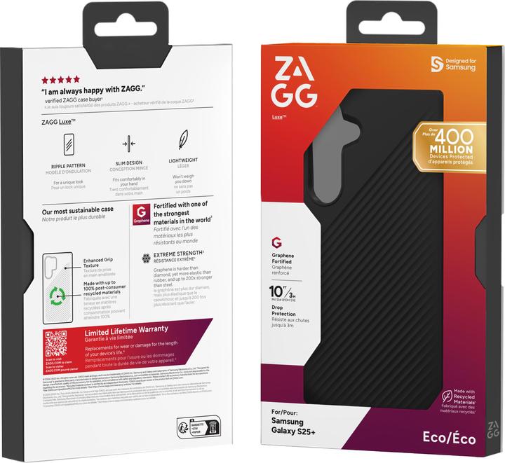 Immagine prodotto Zagg Luxe Graphen Back Cover Schwarz Samsung Galaxy S25+ (Samsung Galaxy S25+)