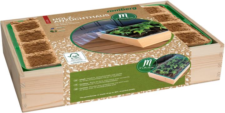 Produktbild Romberg Holz-Anzuchthaus M 37 x 24 x 13 cm
