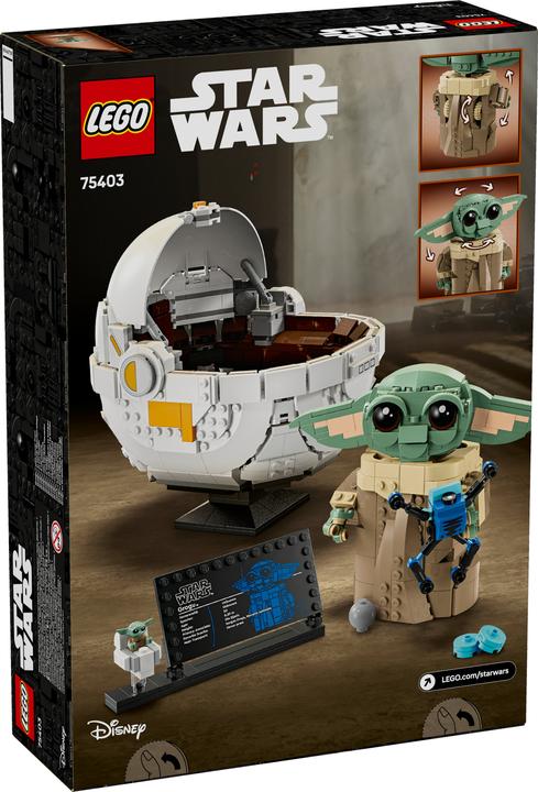 Produktbild LEGO Grogu in seiner Repulsorwiege (75403, LEGO Star Wars)