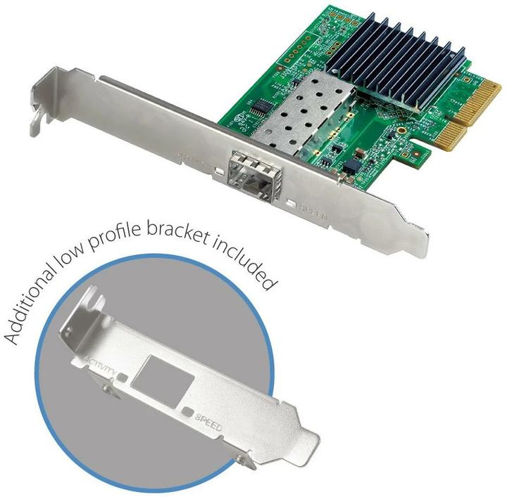 Actual product image edimax 10GbE Gigabit Ethernet SFP+ PCI Express Server Adapter (PCI-E x4)