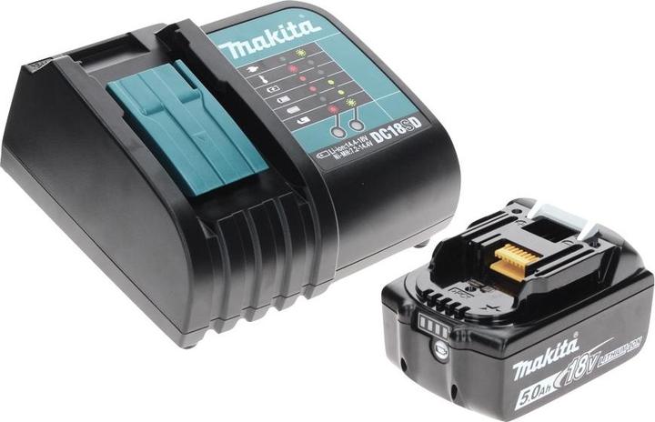 Immagine prodotto Makita DCL 181 FRT1 W Aspirapolvere a batteria 18 V Bianco + 1x Batteria 5.0 Ah + Caricabatterie