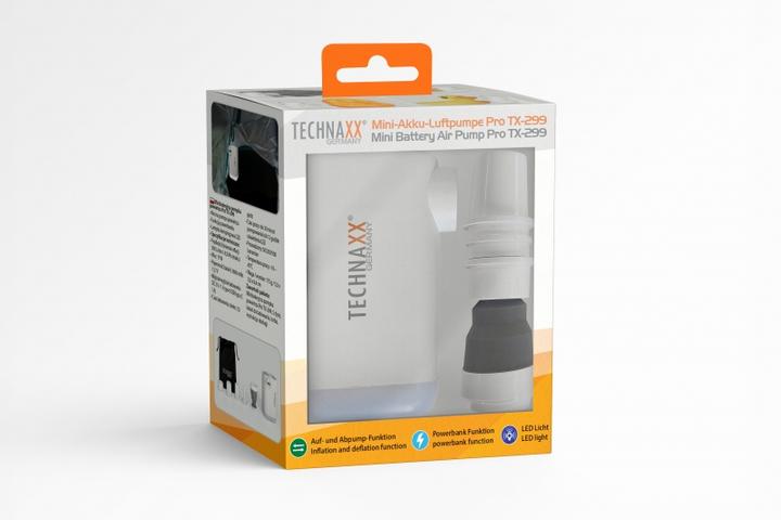 Immagine prodotto Technaxx Mini pompa ad aria ricaricabile con luce LED
