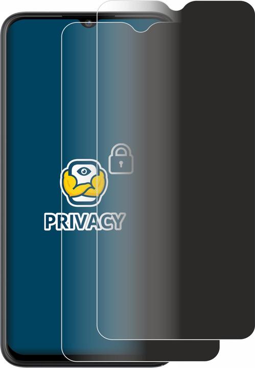 Productafbeelding BROTECT Anti-spionnetje privacyfolie Beschermfolie tegen blauw licht (2 Stuk, ZTE Blade A53 Pro)
