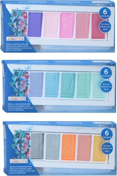 Produktbild Artist&Co Paint Watercolour Metallic (Multicolor)