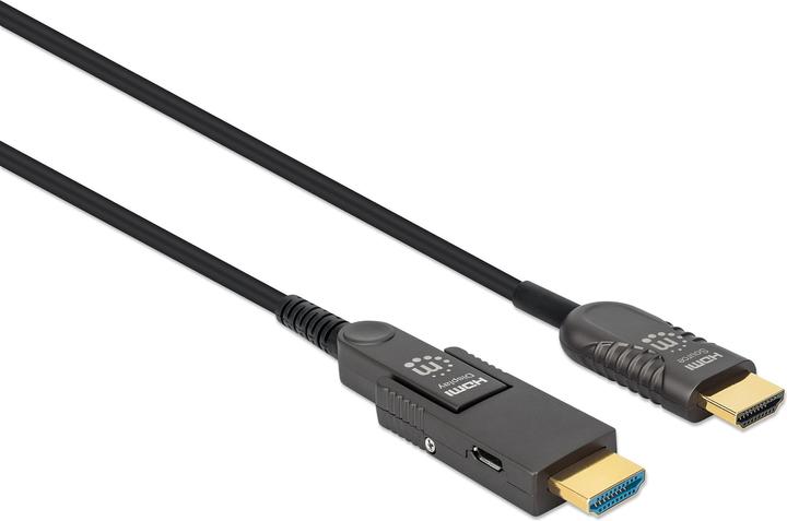 Immagine prodotto Manhattan Cavo attivo ad alta velocità in fibra ottica HDMI con connettore staccabile (30 m, HDMI)