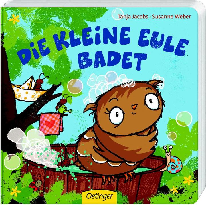 Die kleine Eule badet (Deutsch)