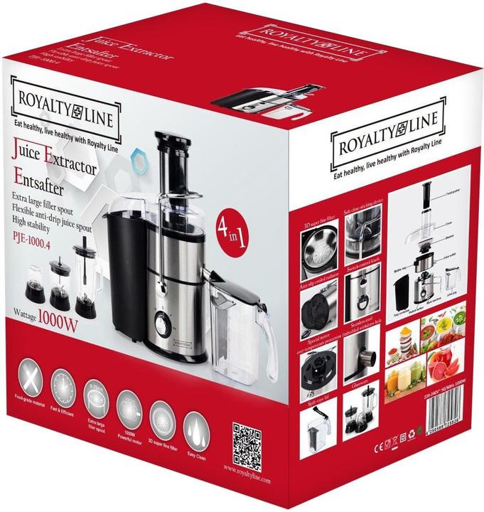 Actual product image Royalty Line Juice extractor with Blender, Chopper, and Grinder (EU plug)