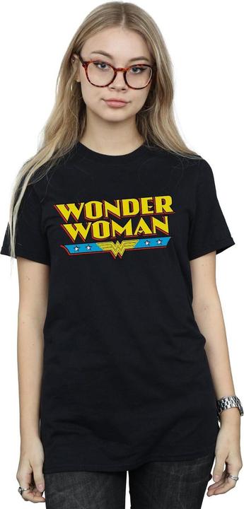 Image du produit - T-shirt WONDER WOMAN TEXT LOGO - Femme (S)